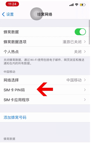 镇原苹果14维修网分享如何给iPhone14的SIM卡设置密码 