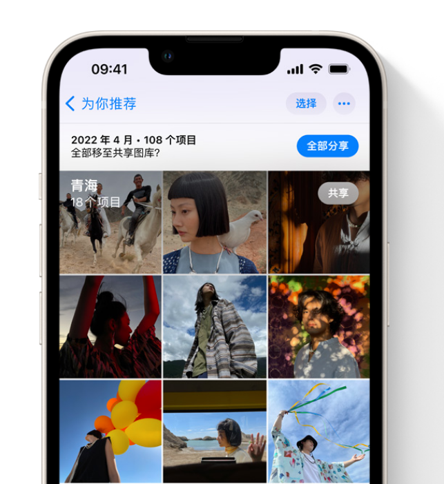 镇原苹果维修网点分享在 iPhone 上使用共享图库 