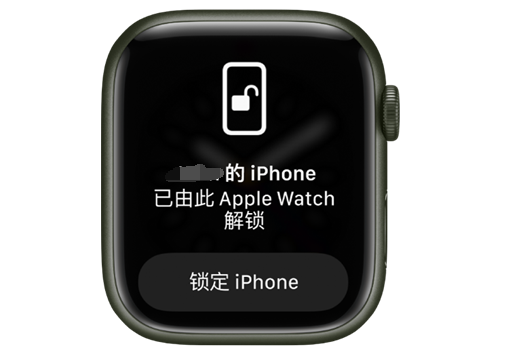 镇原苹果手机维修分享用 AppleWatch 解锁配备面容 ID 的 iPhone方法 