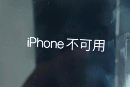 镇原苹果服务网点分享锁屏界面显示“iPhone 不可用”如何解决 